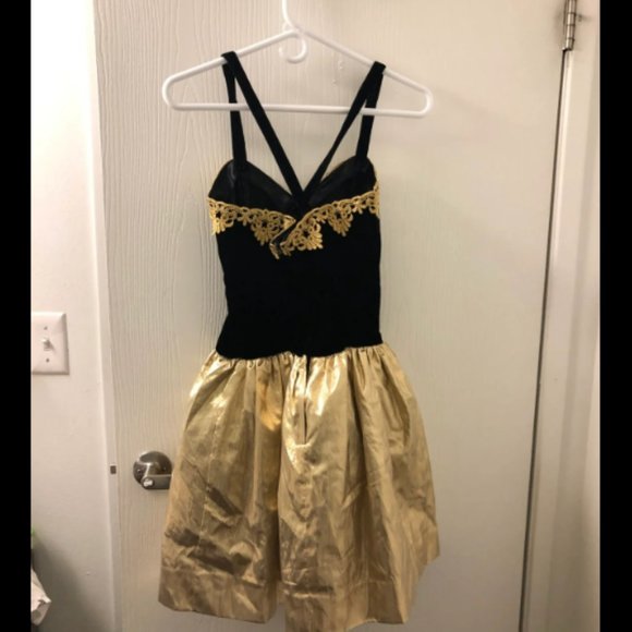 Vintage 80s Gunne Sax Baroque Balletcore Dress - Picture 3 of 8